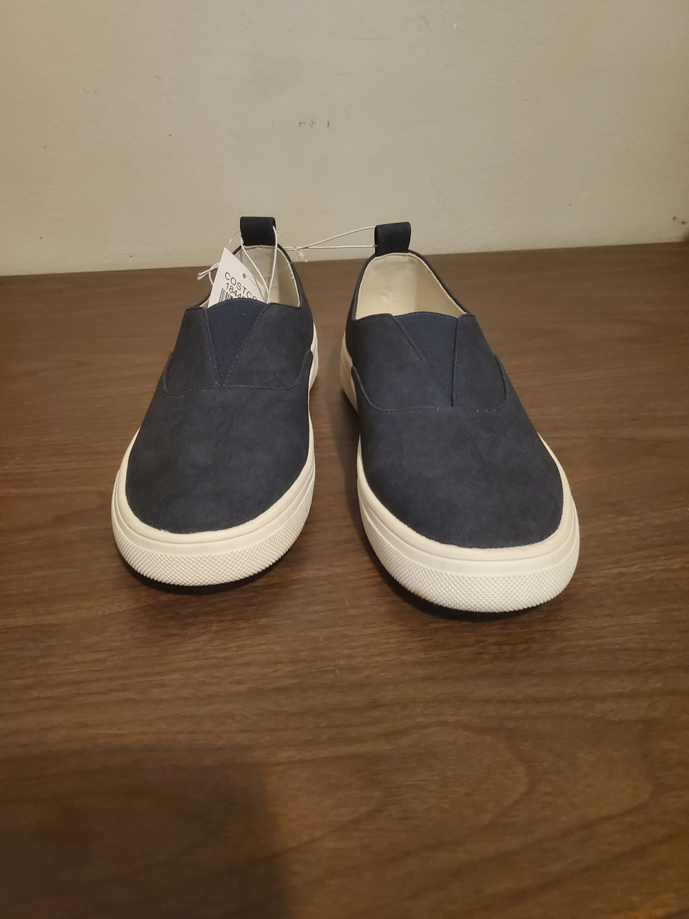 Kensie Women's Slip-On Sneakers - Navy & White